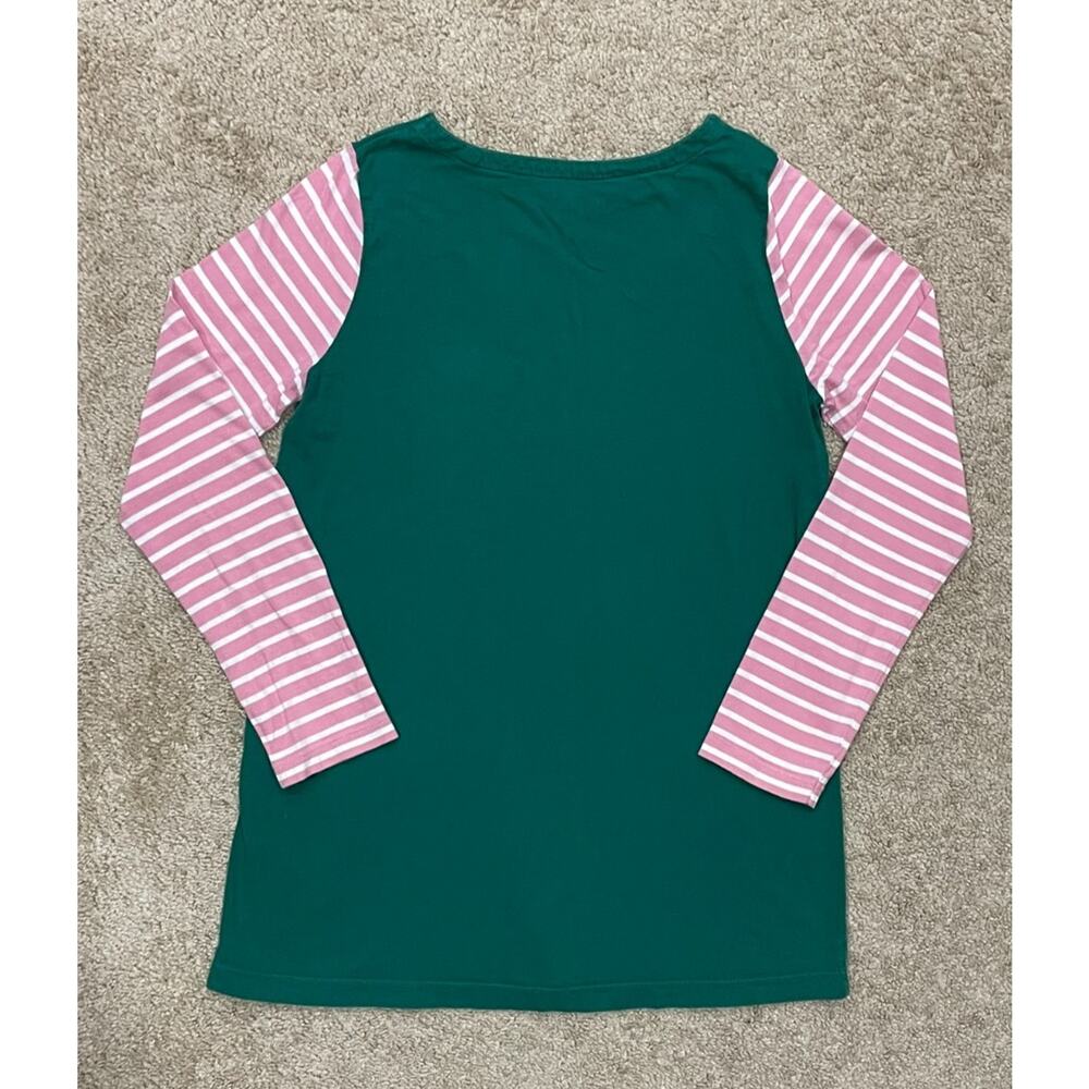 Mini Boden Kids Fairy Mushroom House Appliqué Long Sleeve Tunic Top Green 11-12Y - Picture 3 of 7